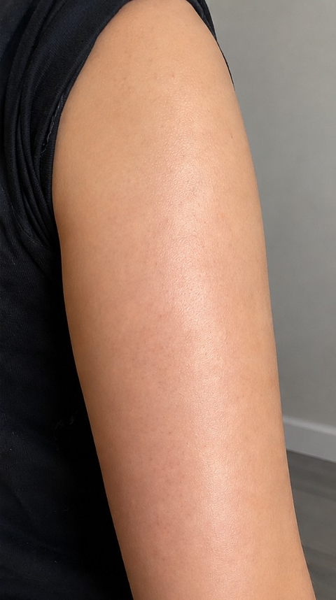 Samantha's arm after