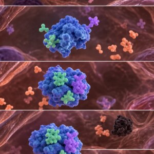 Kojic acid and alpha-arbutin binding to the enzyme that makes melanin