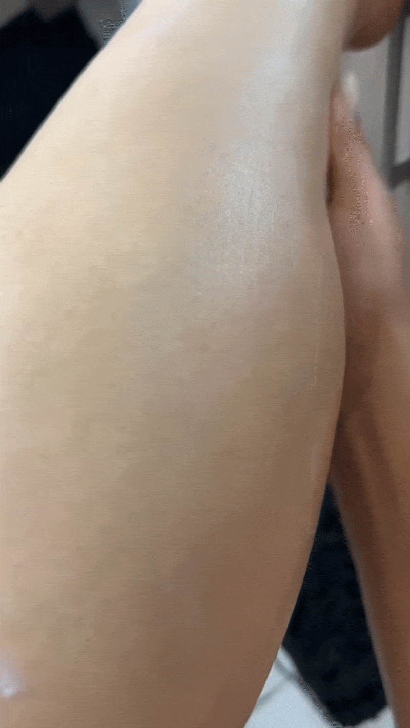 Cream absorbing quickly into skin