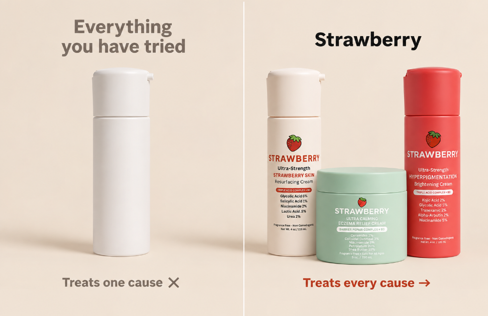 Everything you have tried treats one cause, Strawberry treats every cause